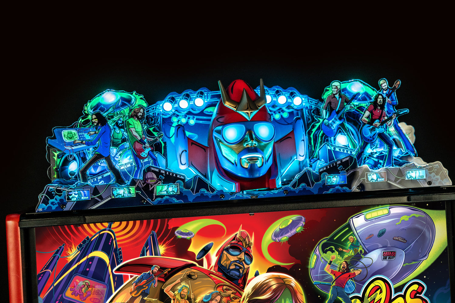 Foo Fighters FooBot Topper by Stern Pinball