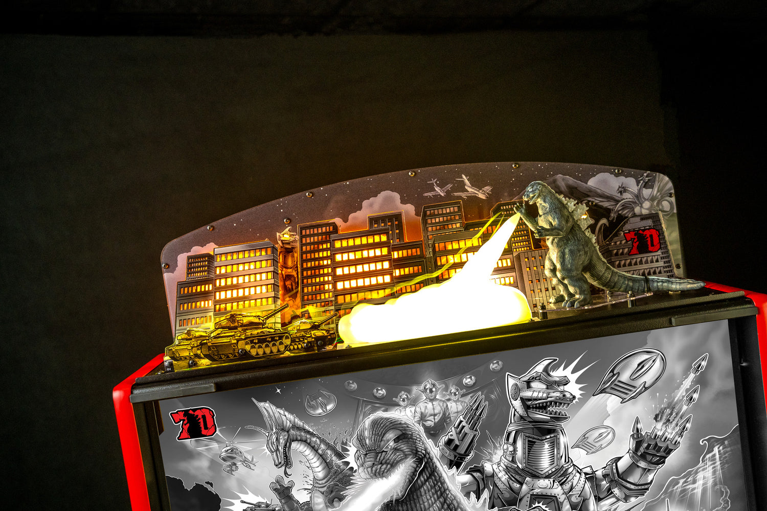 Godzilla 70th Anniversary Topper by Stern Pinball