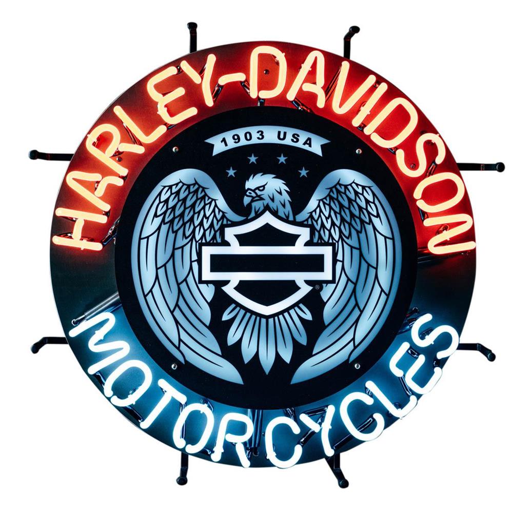 Harley-Davidson Bar & Shield Eagle Neon Sign