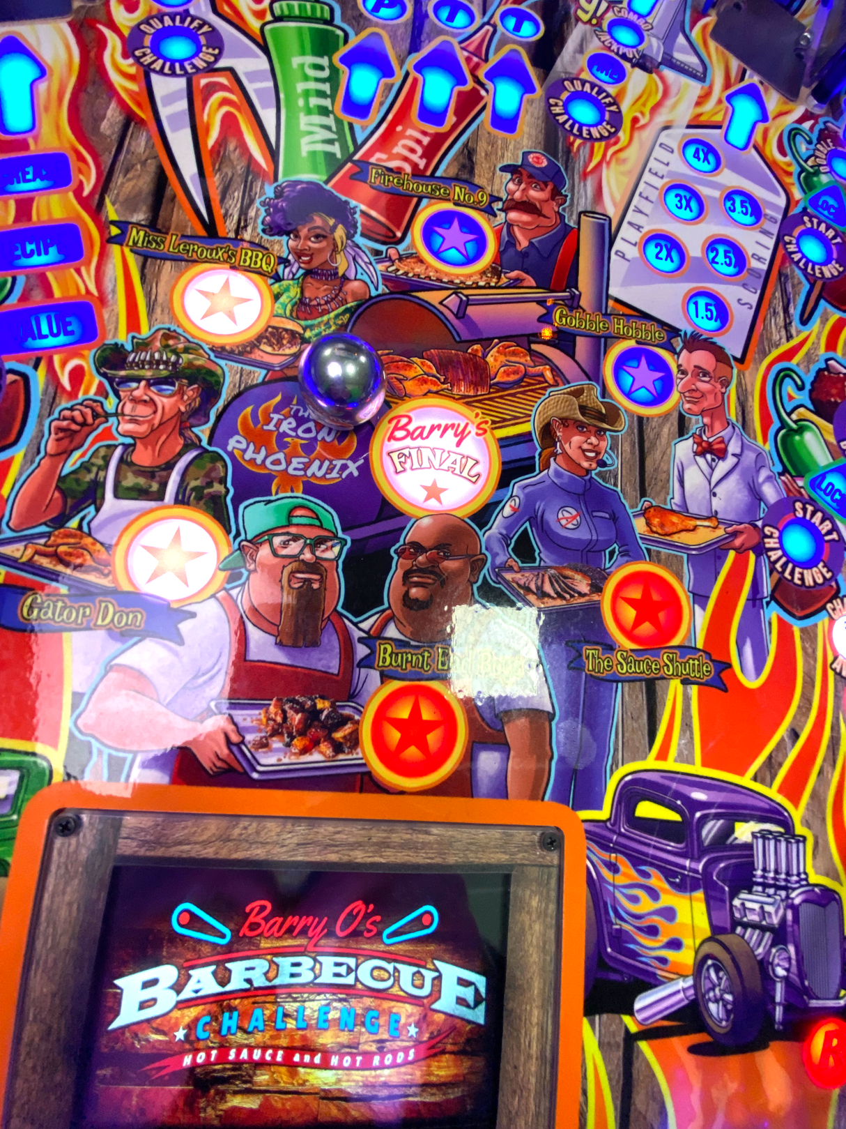Barry O's Barbecue Challenge BBQ Limited Edition by American Pinball