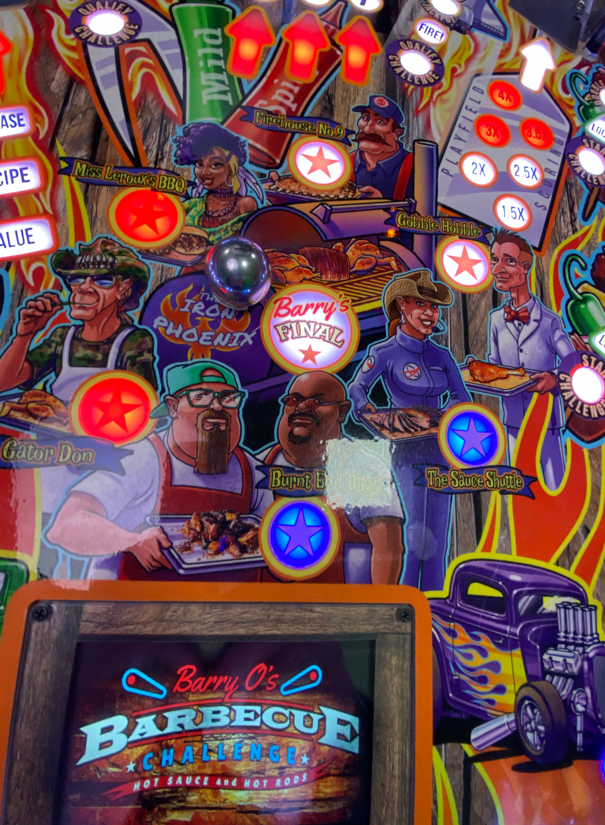 Barry O's Barbecue Challenge BBQ Limited Edition by American Pinball