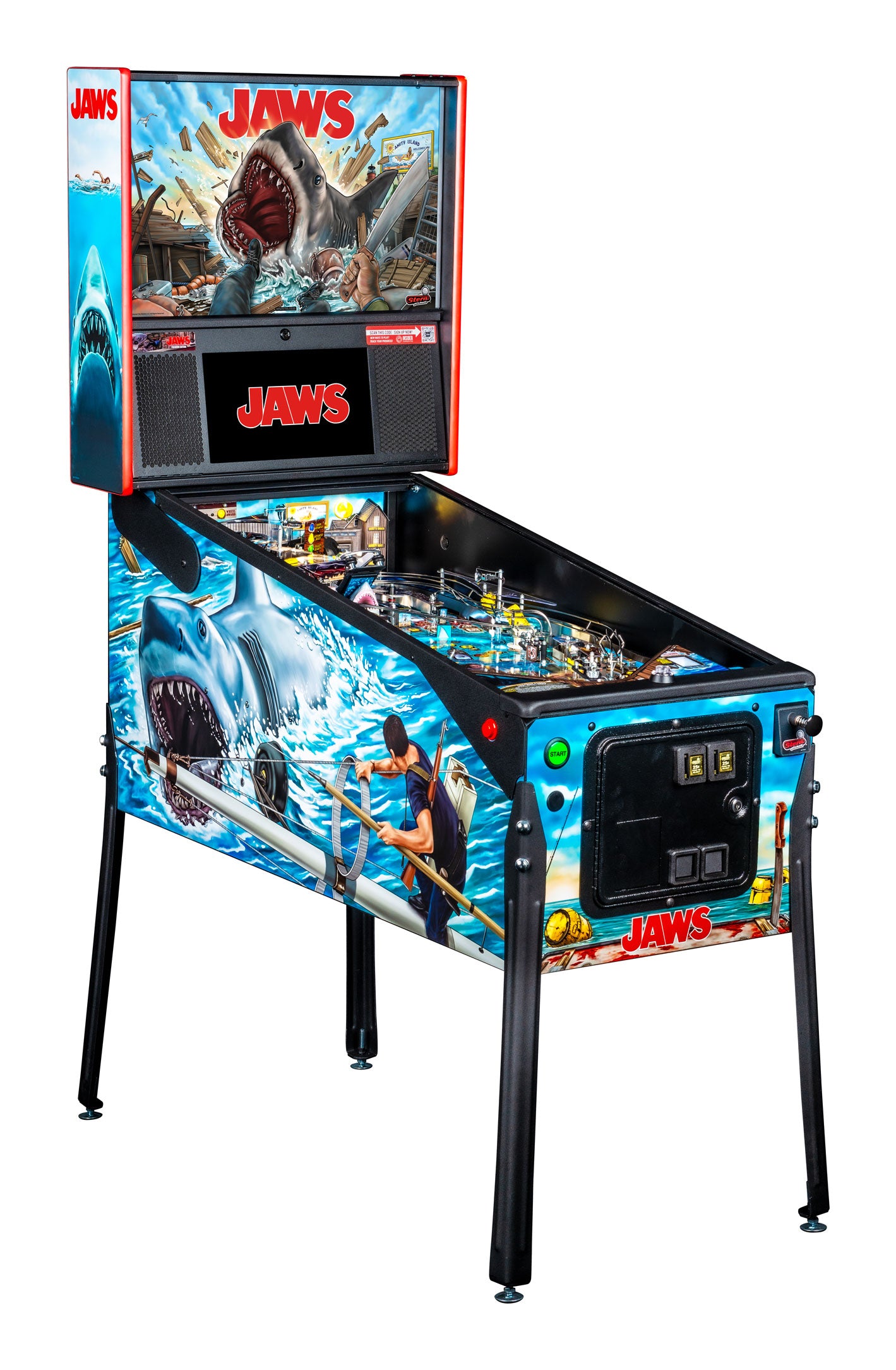 Jaws Premium Pinball By Stern