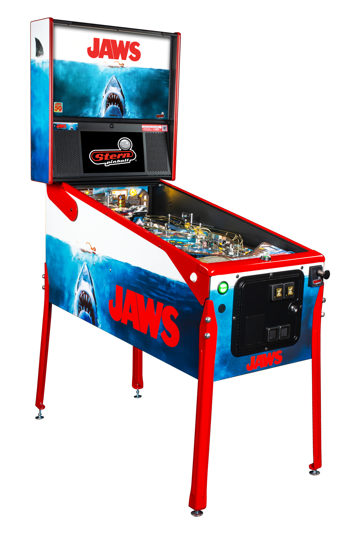 Jaws 50th Anniversary Edition Premium Pinball By Stern