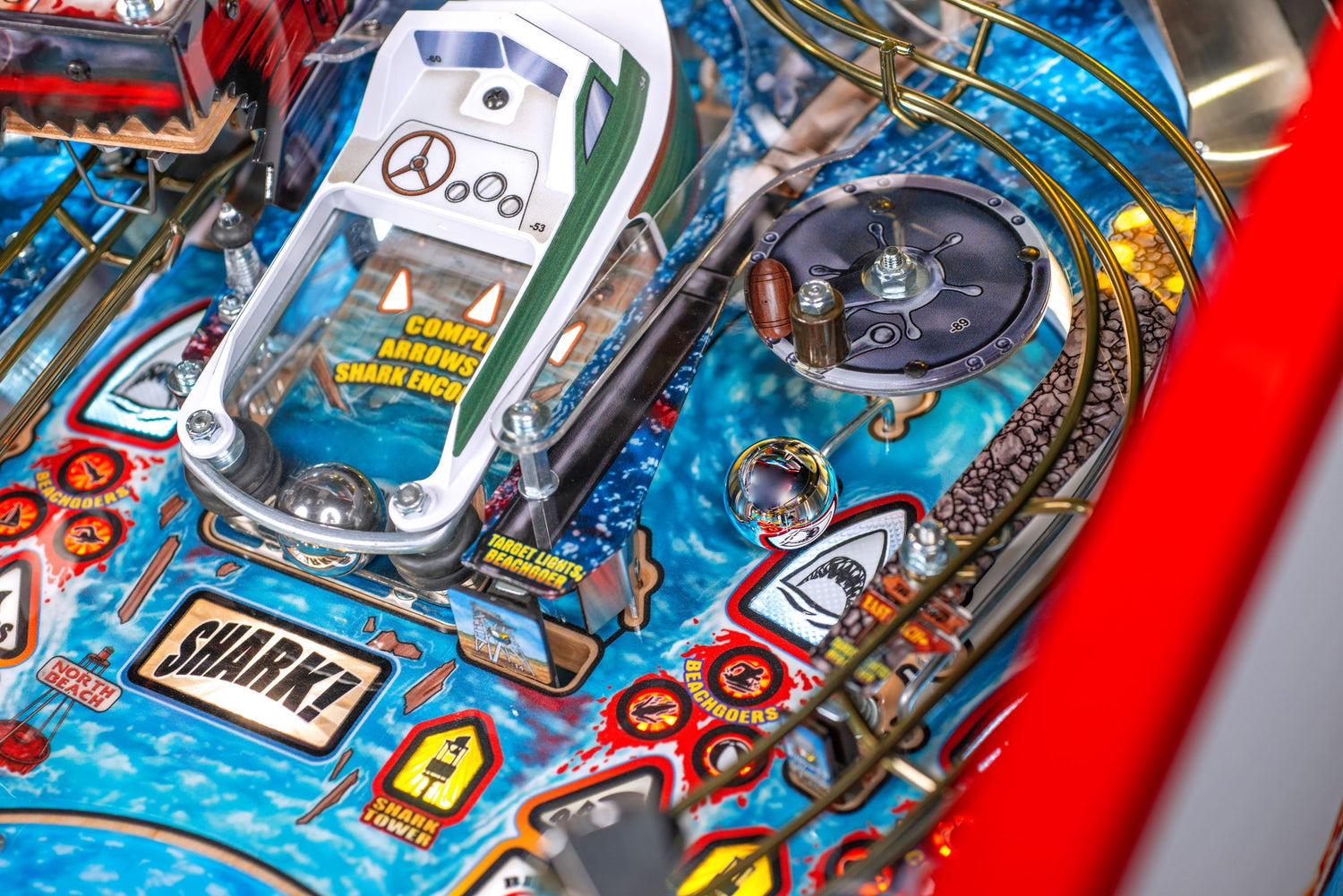 Jaws 50th Anniversary Edition Premium Pinball By Stern