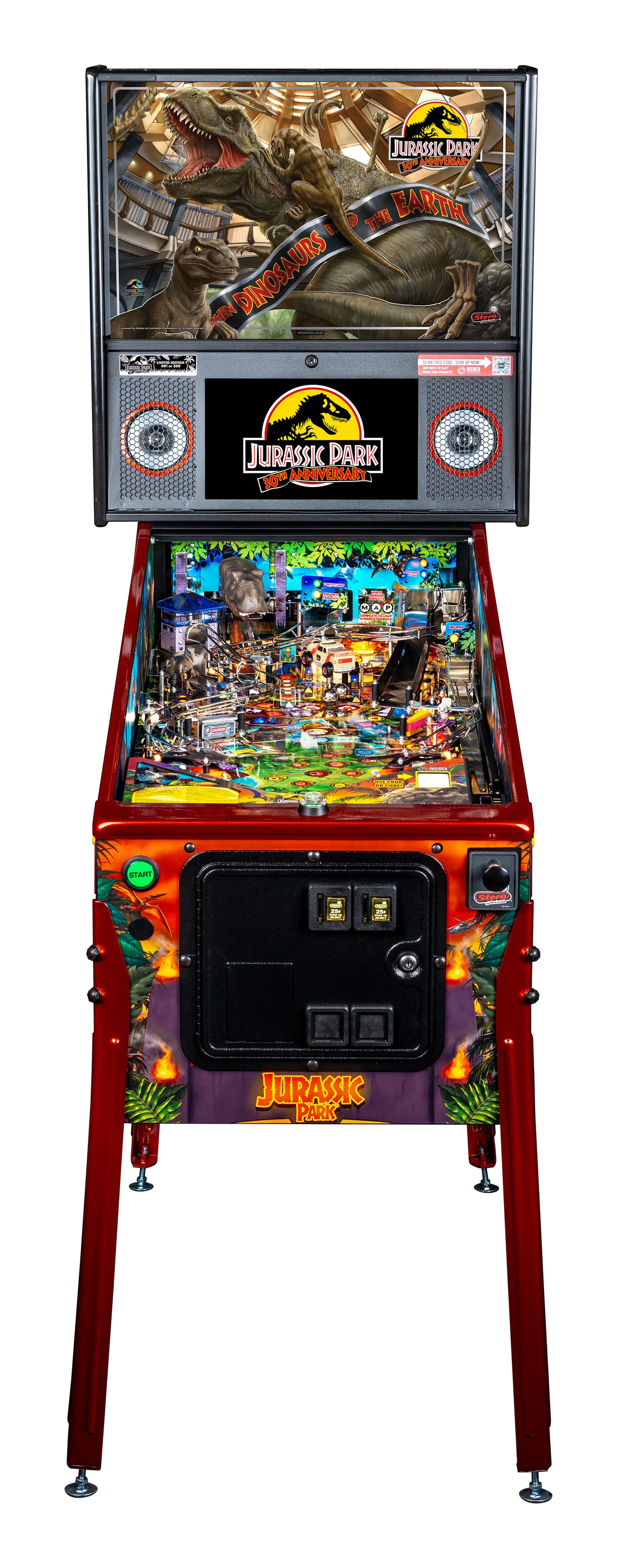 Jurassic Park LE Pinball 30th Limited Edition by Stern