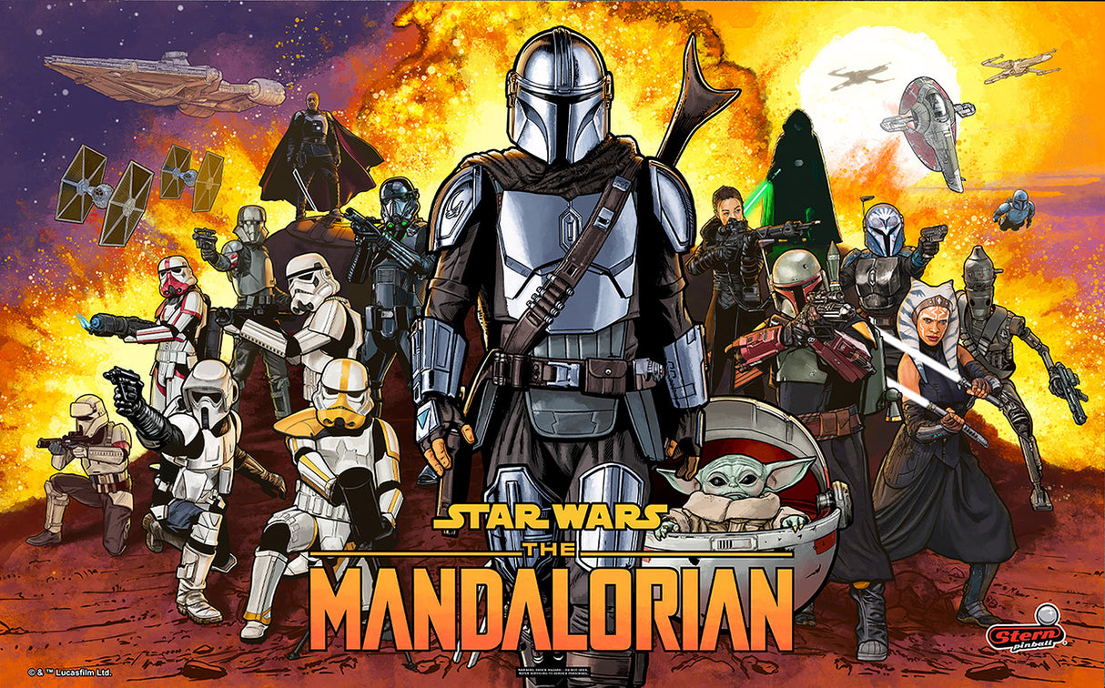 Mandalorian Premium Translite by Stern Pinball