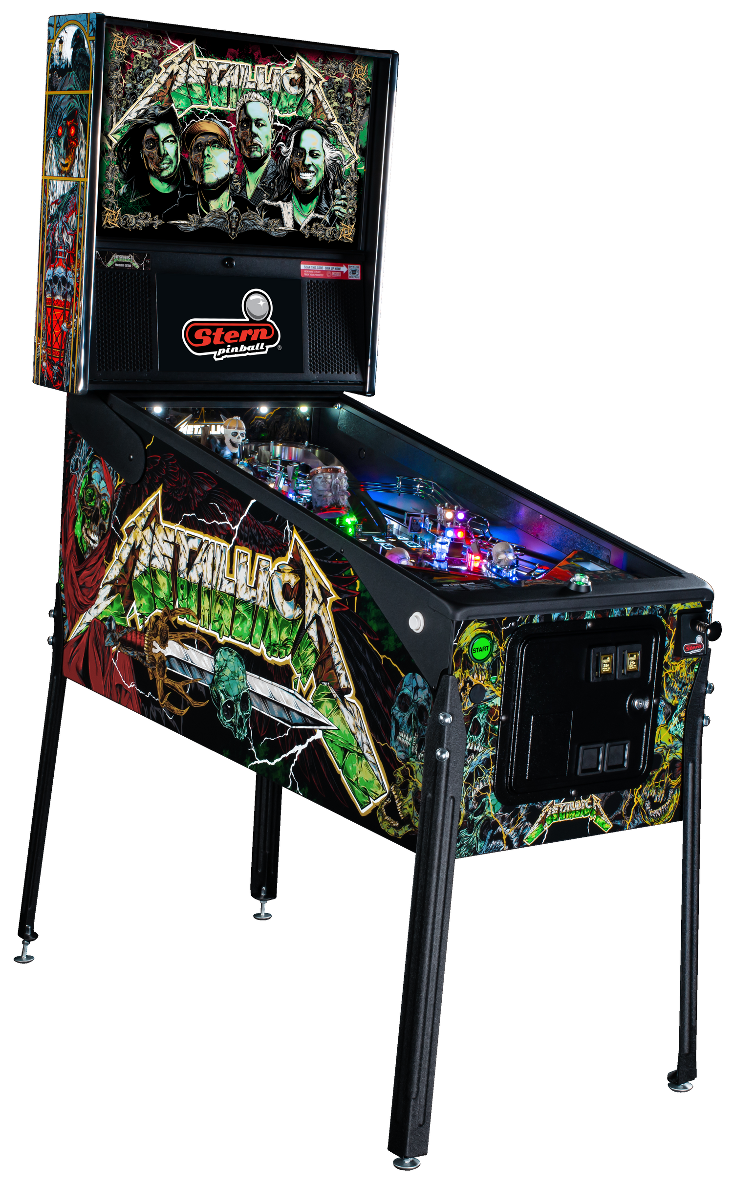 Metallica Remastered Premium Pinball By Stern
