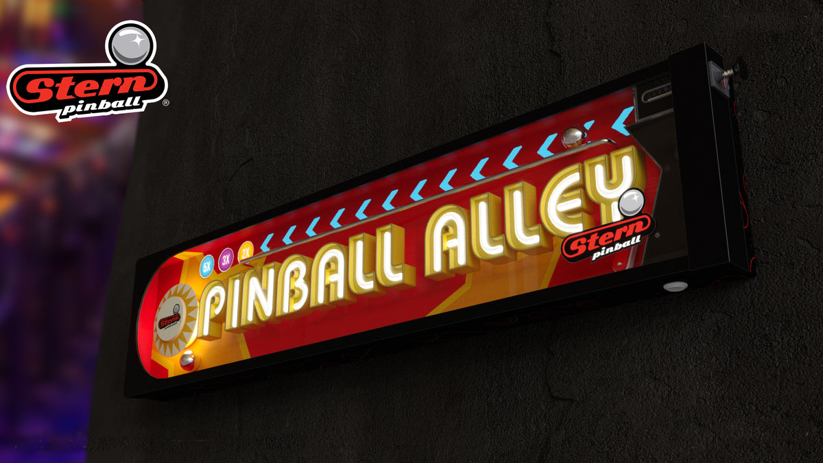 Pinball Alley Game Room Sign by Stern Pinball Gameroom Goodies