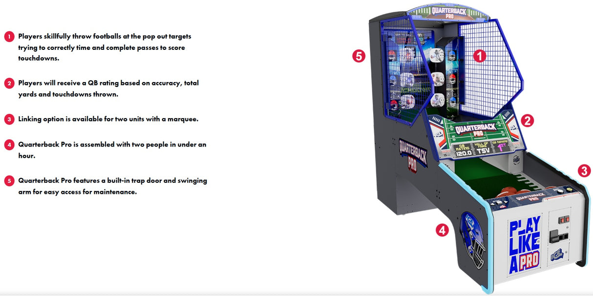 Quarterback Pro Football Arcade Game