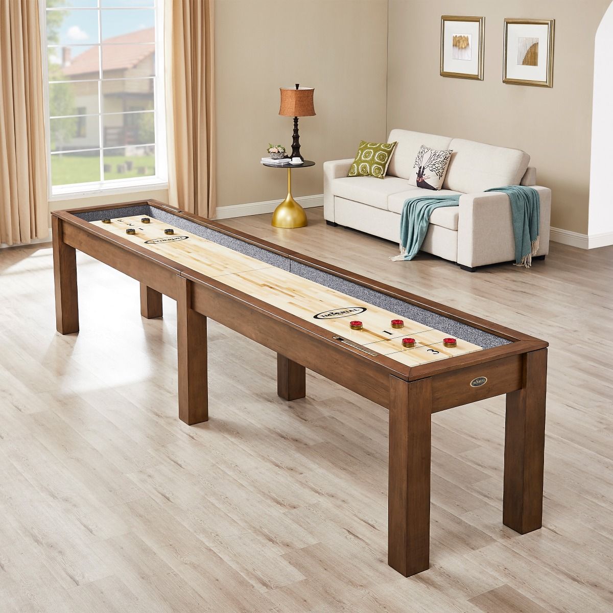 Rustic Farmhouse Shuffleboard table 12 foot
