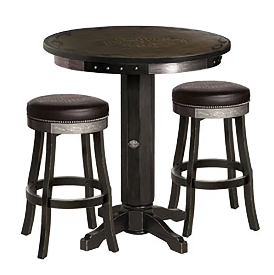 Harley-Davidson Bar & Shield Flames Pub Table & Barstools