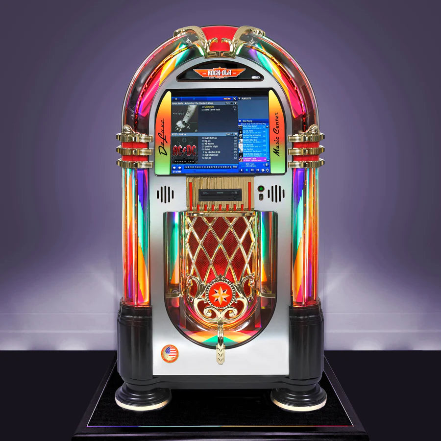 Rock-ola Bubbler Digital Jukebox Music Center Crystal Edition