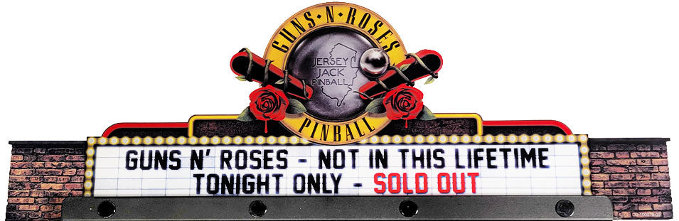 Guns N Roses Pinball Topper