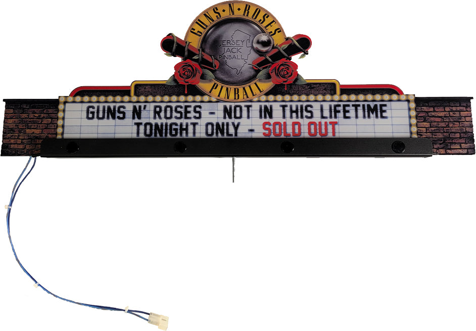 Guns N Roses Pinball Topper