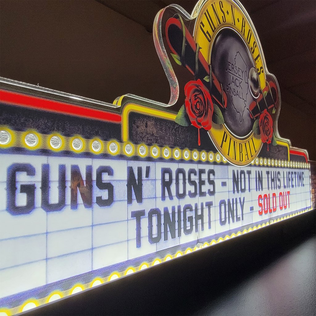 Guns N Roses Pinball Topper