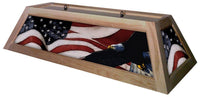 
              American Flag Pool Table Light Stainable Raw Wood
            