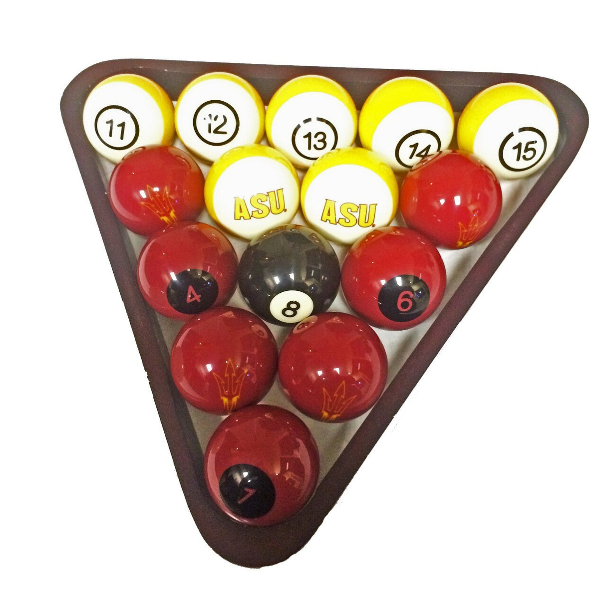 ASU Arizona State Sun Devils Billiard Balls