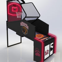 Collegiate Basketball Arcade Game Team Hoops Pop a Shot - Gameroom Goodies