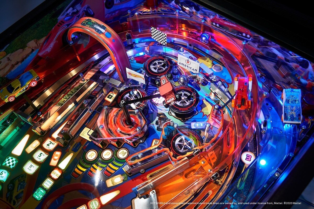 Hot Wheels Pinball Machine by American Pinball - Gameroom Goodies