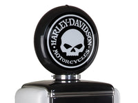 
              Harley Davidson Skull Gas Pump Display Case Top sign
            