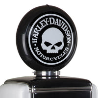 Harley Davidson Skull Gas Pump Display Case Top sign