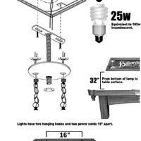 How to install your Illinois Fighting Illini Spirit Pool Table Light (ILLBSL421)