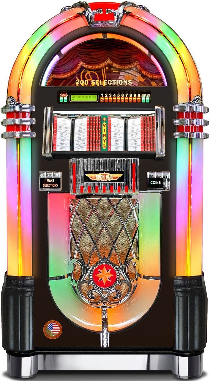 Rock-Ola Authentic Bubbler Vinyl 45 with Bluetooth - Gameroom Goodies