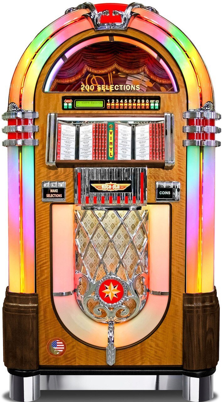 Rock-Ola Authentic Bubbler Vinyl 45 with Bluetooth - Gameroom Goodies