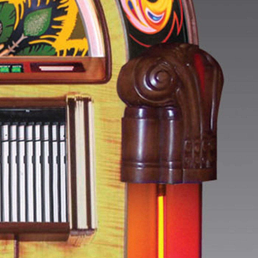 Rock-ola Bubbler CD Jukebox Peacock - Gameroom Goodies