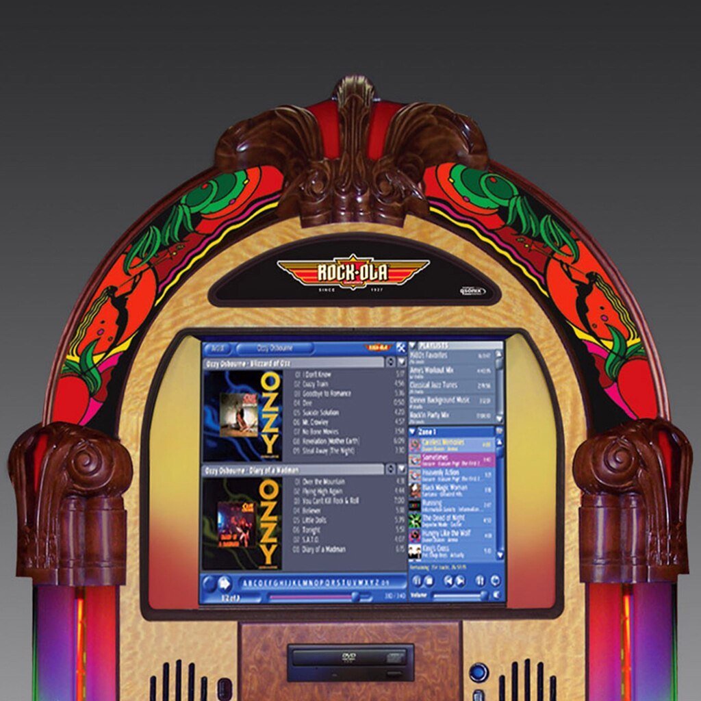 Rock-ola Bubbler Digital Jukebox Music Center Gazelle - Gameroom Goodies