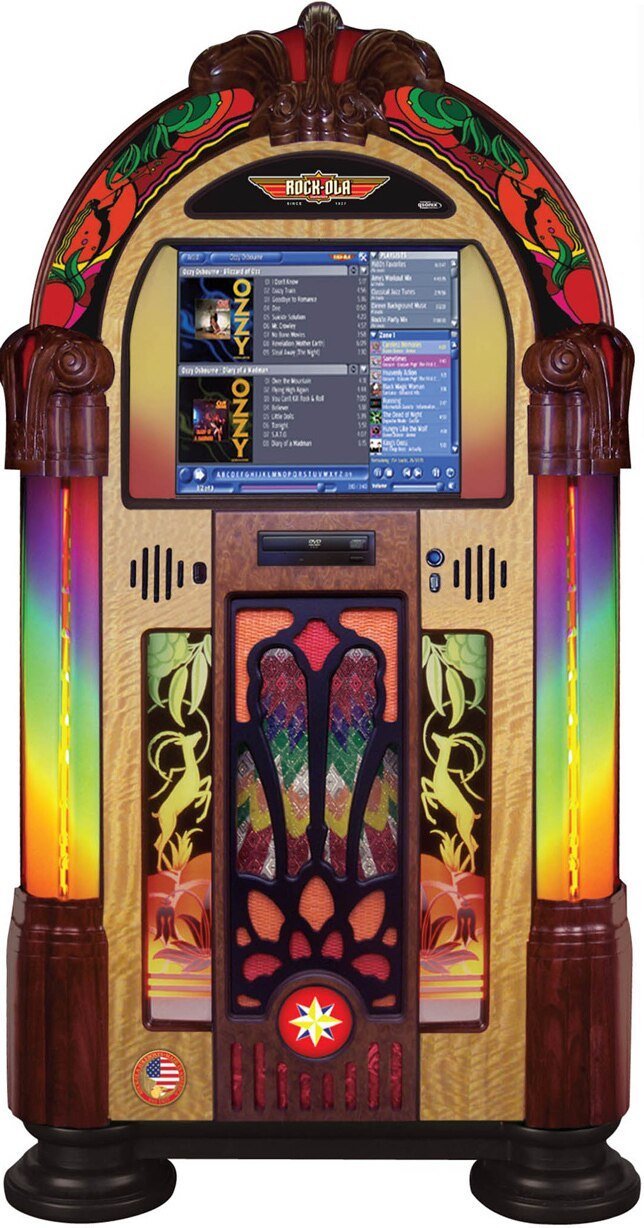 Rock-ola Bubbler Digital Jukebox Music Center Gazelle - Gameroom Goodies