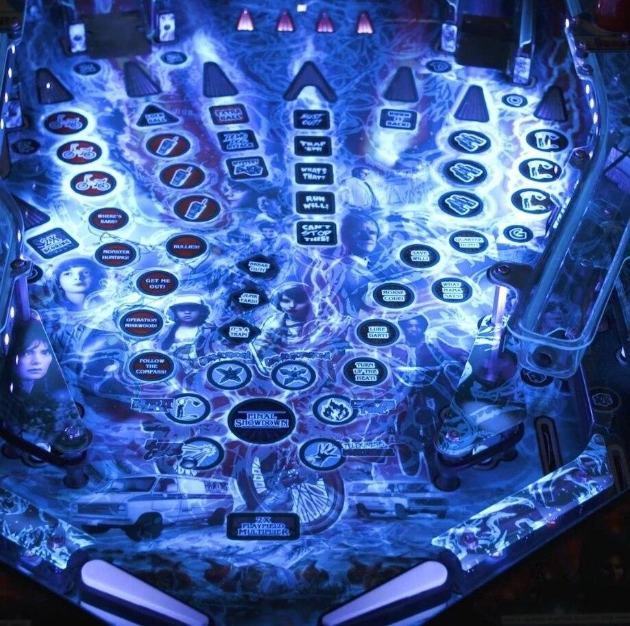Stranger Things Pinball UV Lighting kit upgrade - Gameroom Goodies