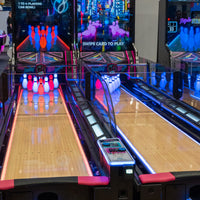 Neon Bowling Lane Arcade Game