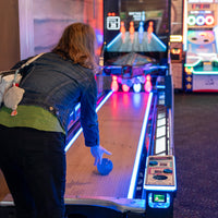 Neon Bowling Lane Arcade Game