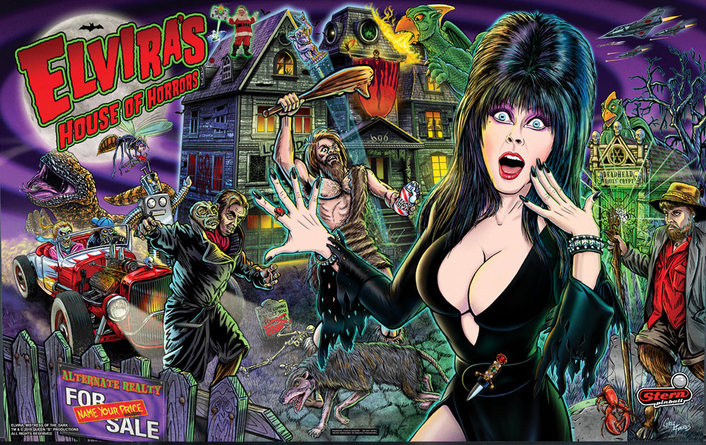 Elvira's House of Horrors Premium Translite by Stern Pinball
