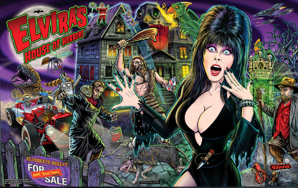 STERN PINBALL NECA ELVIRA'S HOUSE OF HORROR Toony Terrors deals Red Elvira Figure NEW