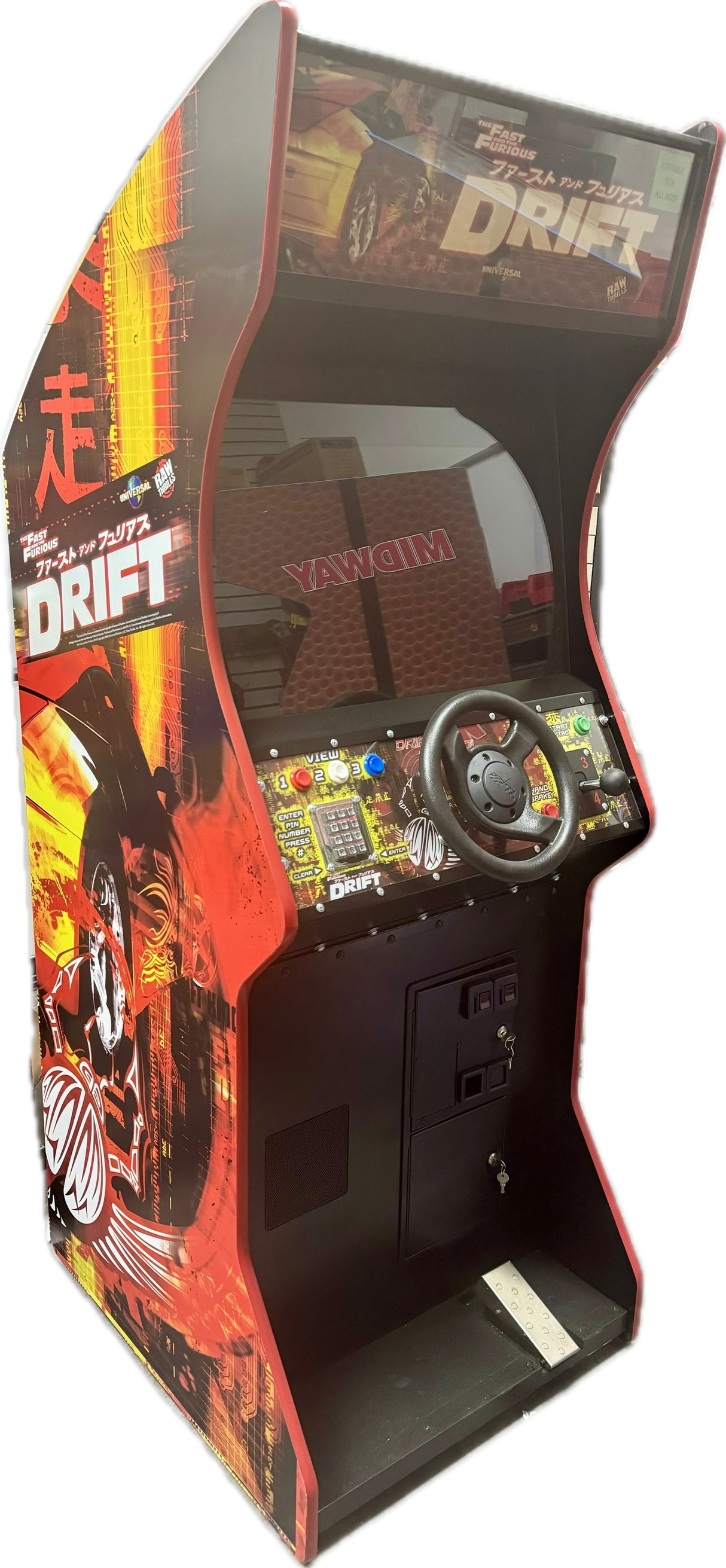 Fast and the Furious Tokyo Drift Upright Arcade Game