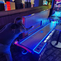 Neon Bowling Lane Arcade Game