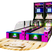 Neon Bowling Lane Arcade Game