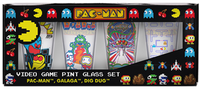 Retro Arcade Video Game Pint Glass Set