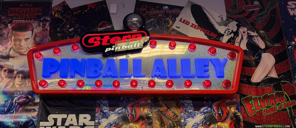 Stern Original Pinball Alley Sign by Stern Pinball