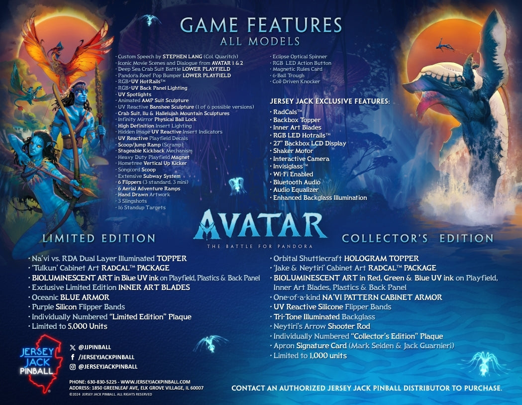 Avatar Battle for Pandora Pinball Limited Edition