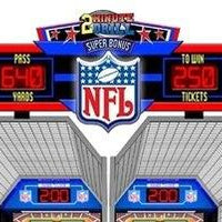 2 Minute Drill Football Arcade Game overhead sign