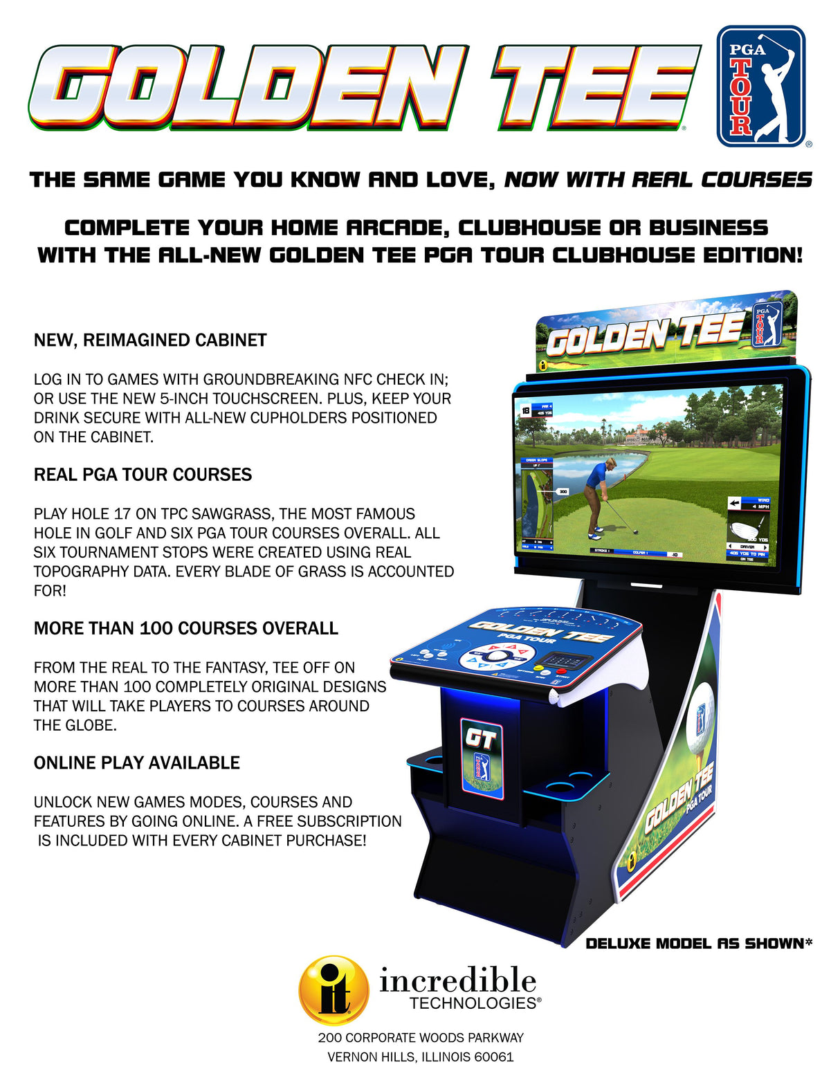 Golden Tee PGA Tour Clubhouse Standard Edition