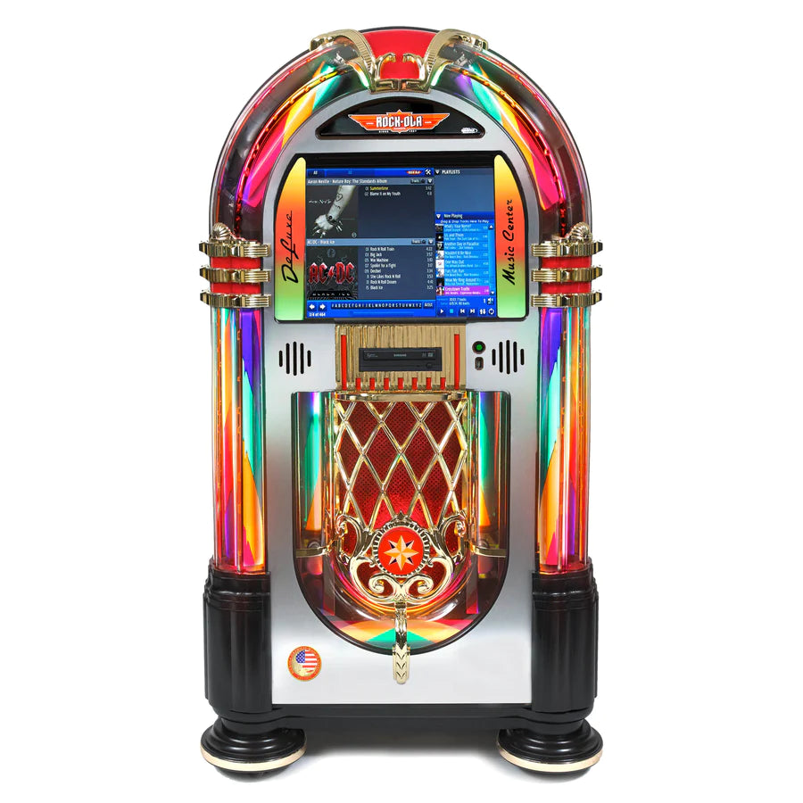 Rock-ola Bubbler Digital Jukebox Music Center Crystal Edition