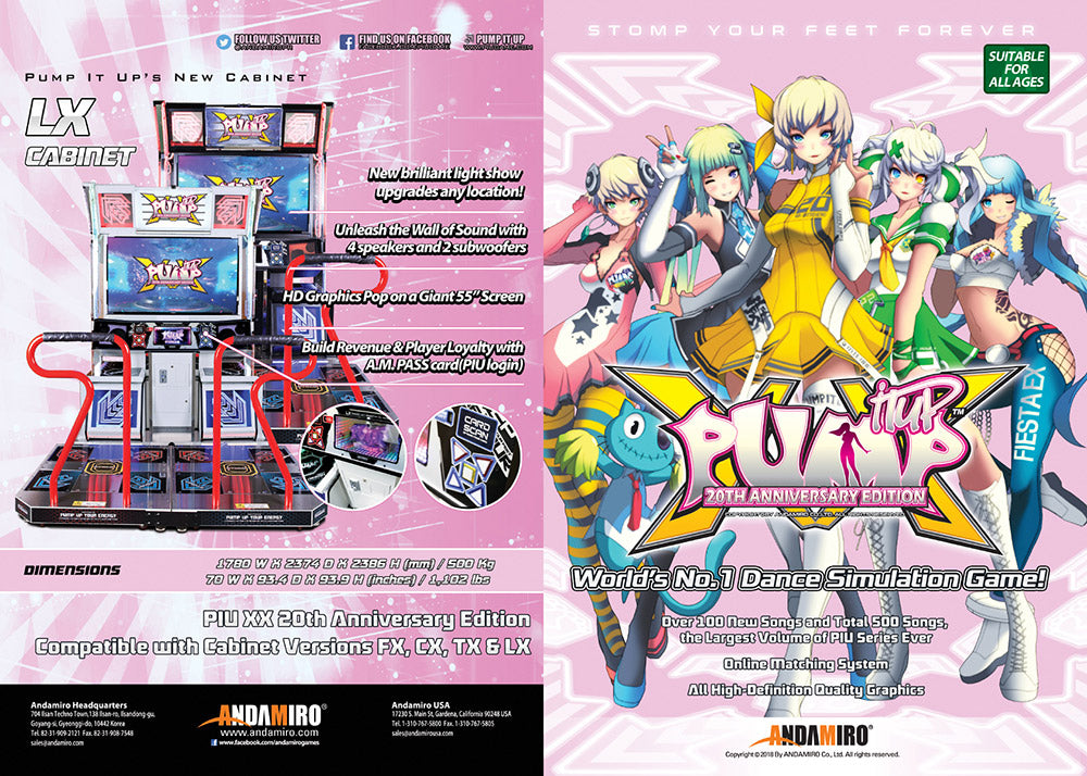 Pump It Up LX 20th Anniversary Arcade Game