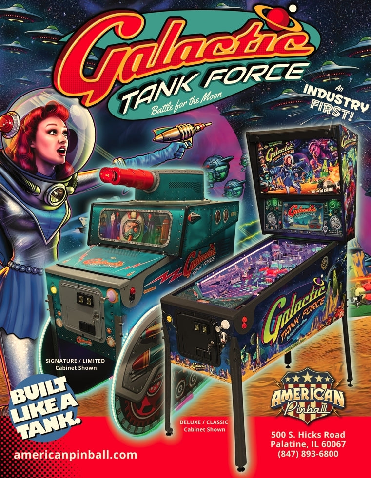 Galactic Tank Force Limited Edition by American Pinball