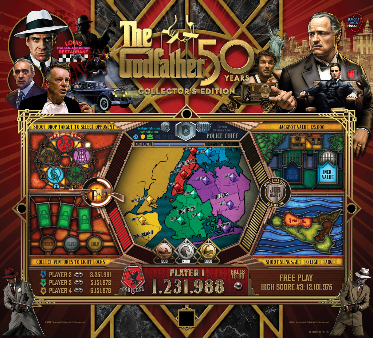 The Godfather Pinball CE By Jersey Jack Pinball