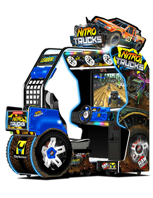 Nitro Trucks Off Road Racing arcade game by Raw Thrills