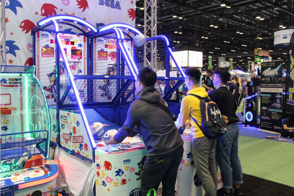 Sonic Sports Basketball Arcade Game